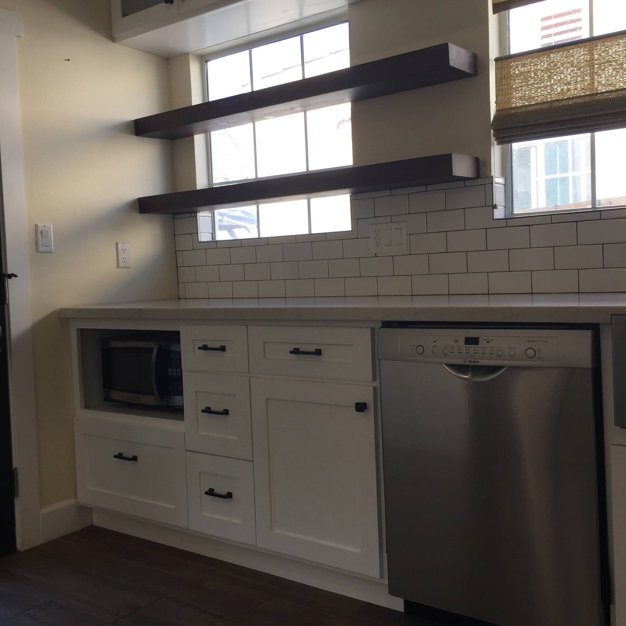 Quarts counter tops, dishwasher and deep, farmhouse style sink - 2120 Laverna Ave