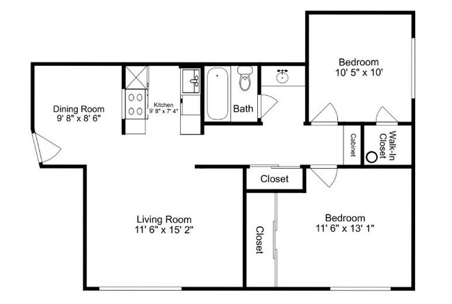 Floorplan - THE HEIGHTS AT SHERIDAN (BAYVIEW APTS)