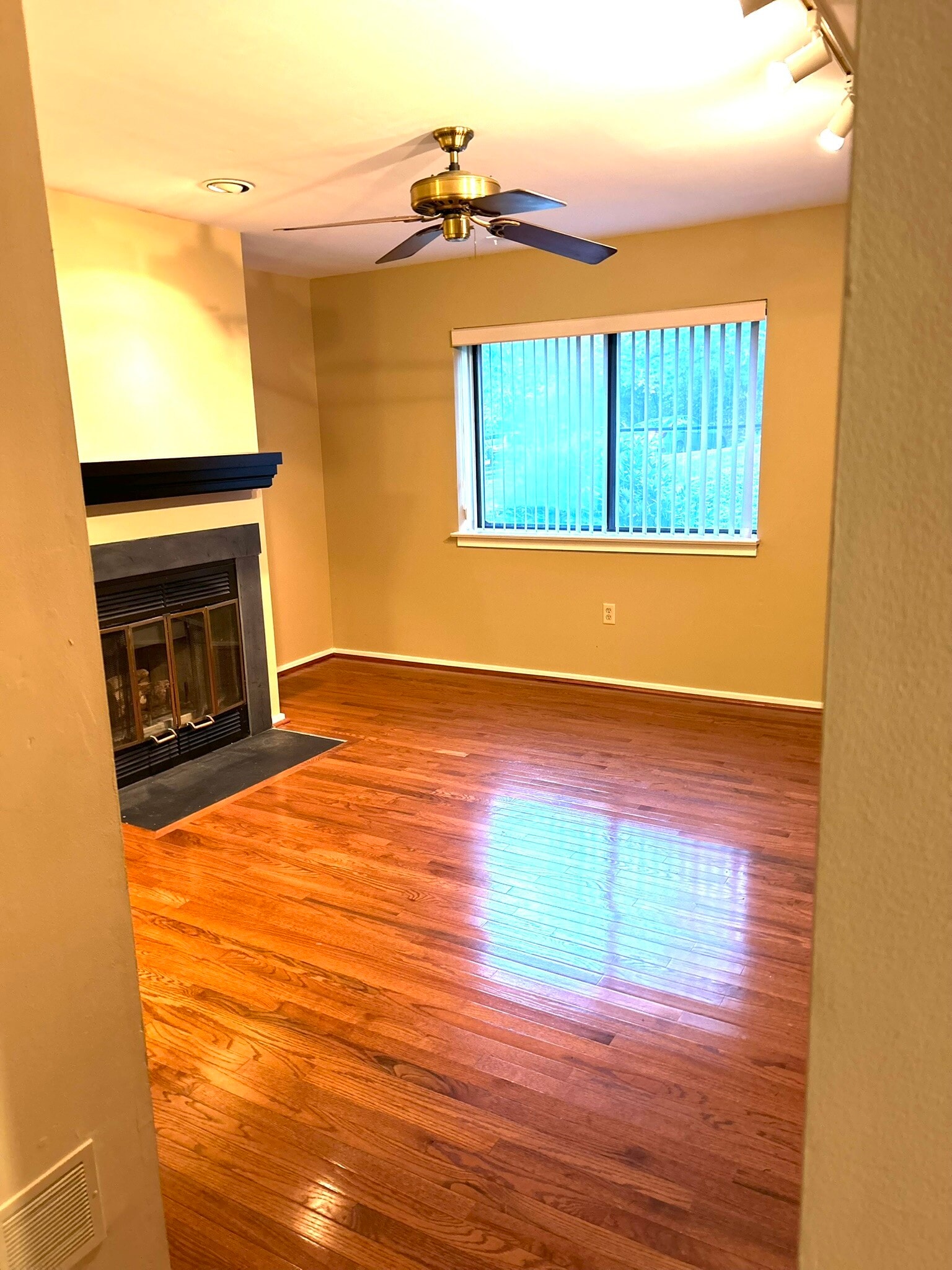 Family room, with wood-burning fireplace - 443 Lynetree Dr