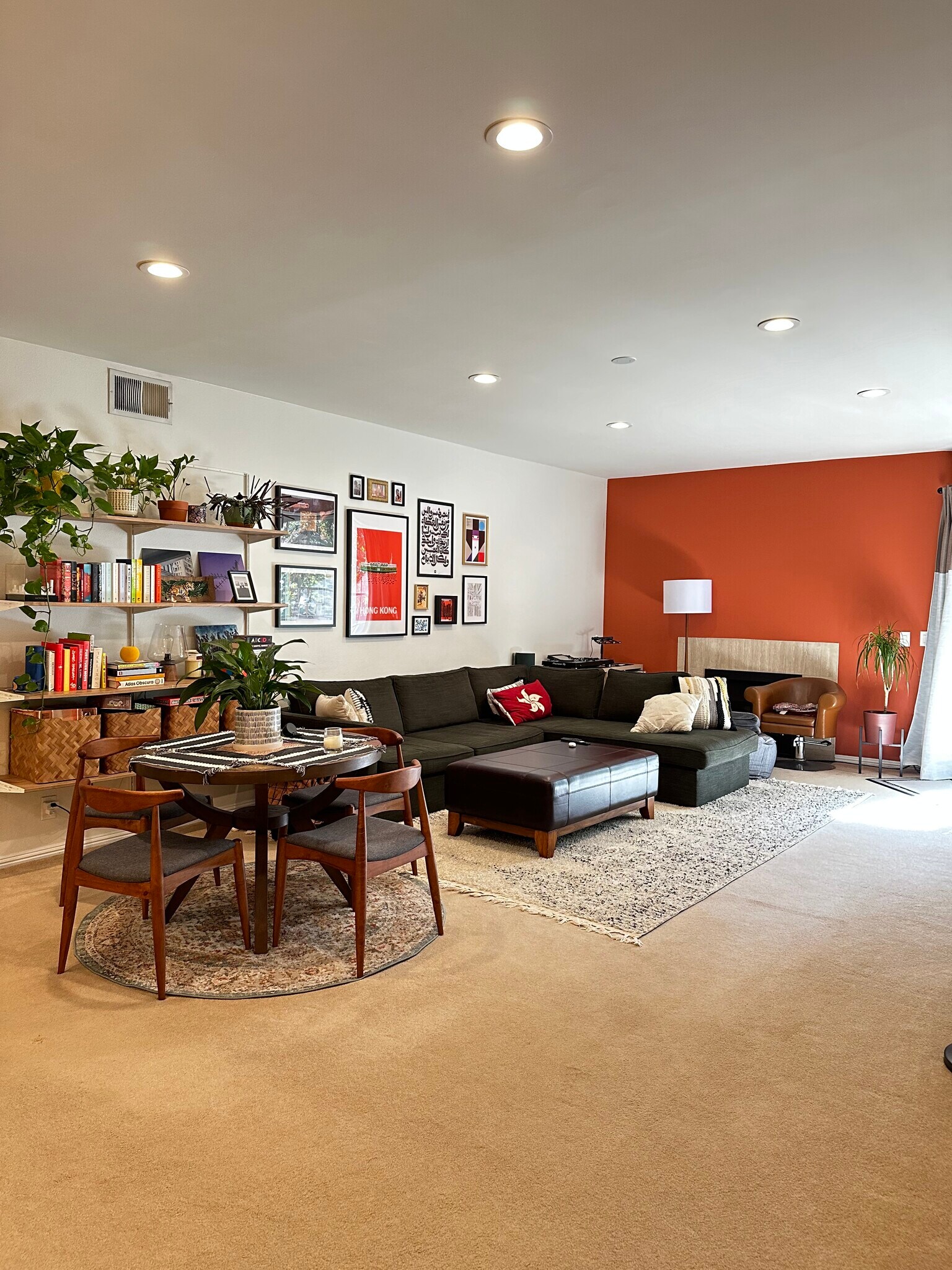 Painted primary wall living room - 10021 Tabor Street