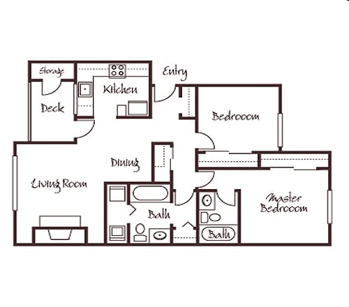 2BR/2BA - Encore