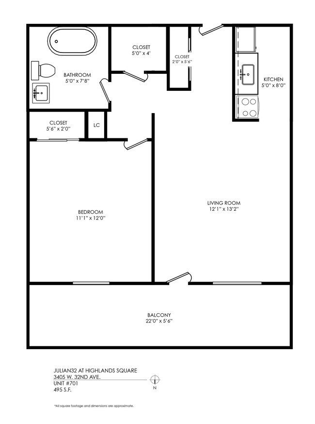 Floorplan - Julian32 at Highlands Square