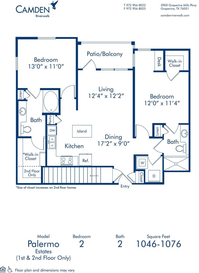 Floorplan - Camden Riverwalk