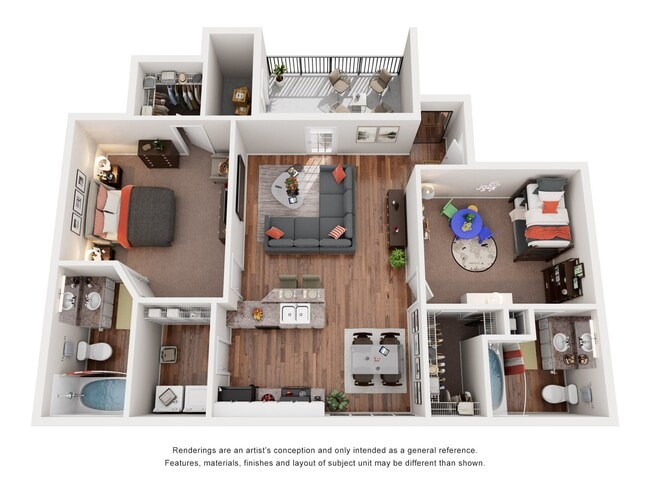 Floorplan - Huntington Chase Apartments