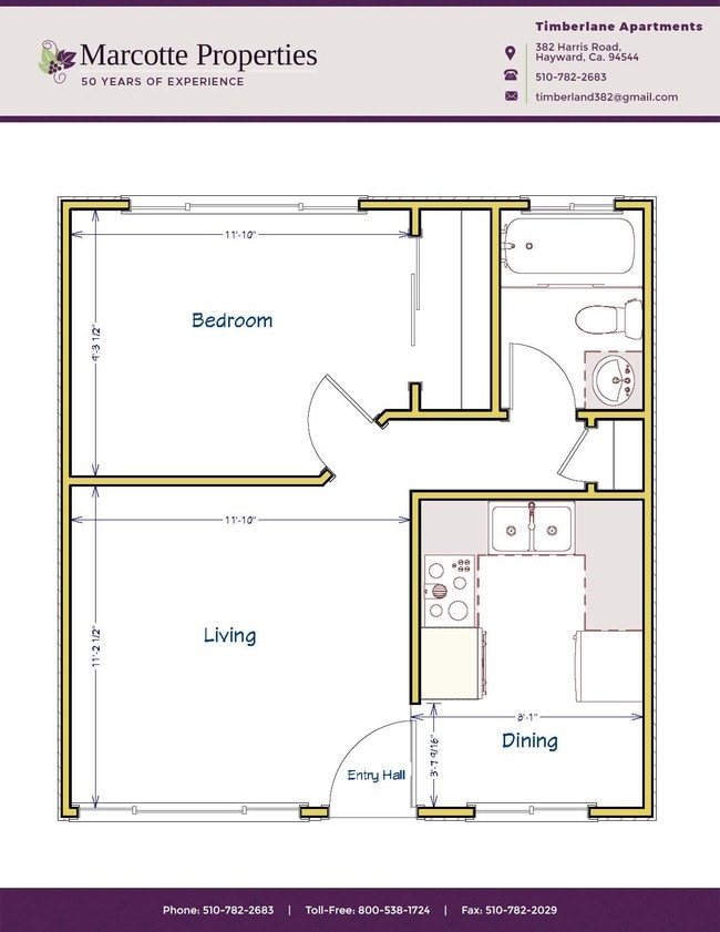 Floorplan - Timberlane Apartments