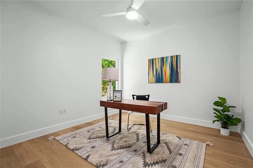 Bedroom 2 with ample closet space covered by a sliding door. - 5402 Duval St