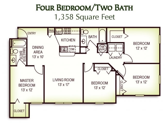 Floorplan - Summerlin Oaks Apartments