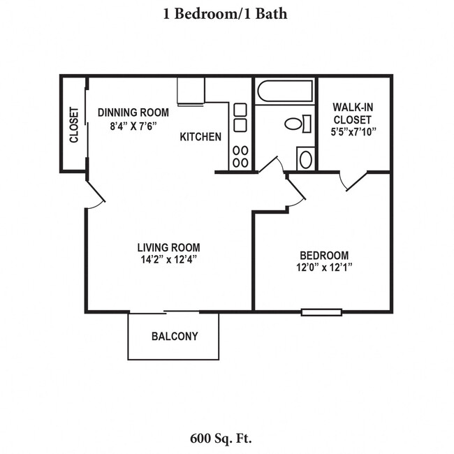 Floorplan - Forest Creek Apartments