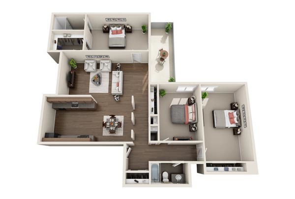 Floorplan - 4600 E Kentucky