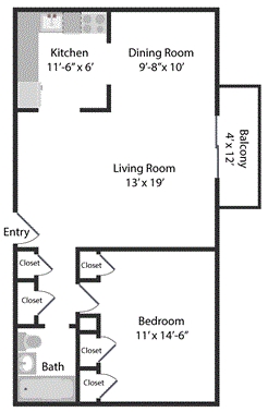 1BR/1Ba - Randolph Street