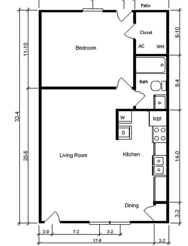 Floorplan - English Village Apartments