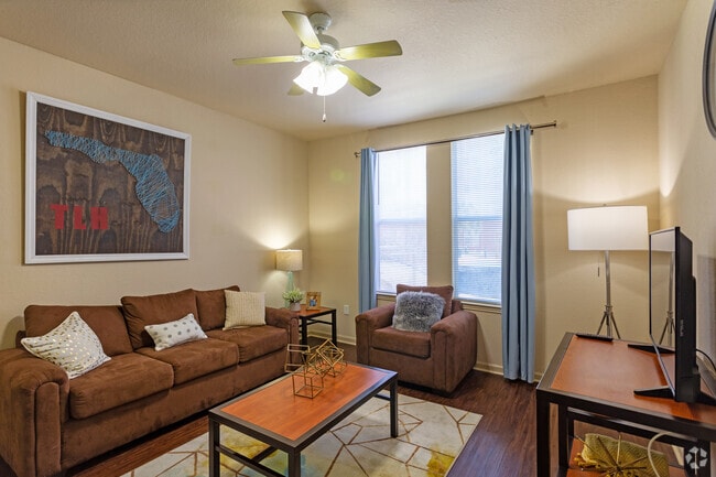 1BR, 1BA-496 SF, Living Room - GrandMarc at Tallahassee