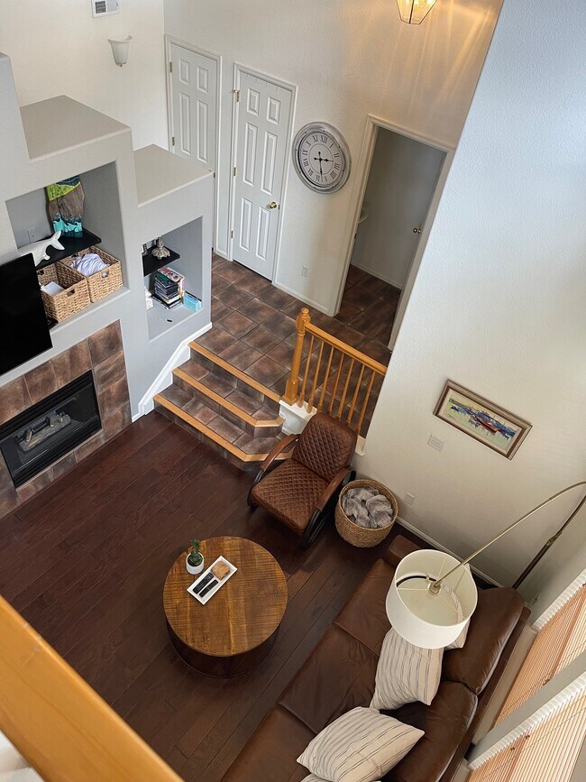 Looking down from loft - 23025 E Ontario Dr