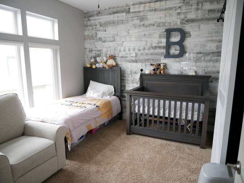 Rustic Farmhouse themed guest bedroom or nursery - 1247 W 75th St