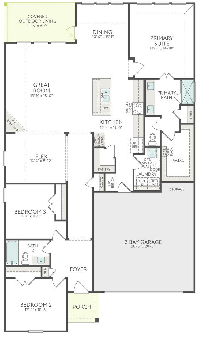 Floor Plan - 1304 Caprock Dr