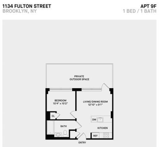 Floorplan - 1134 Fulton Street