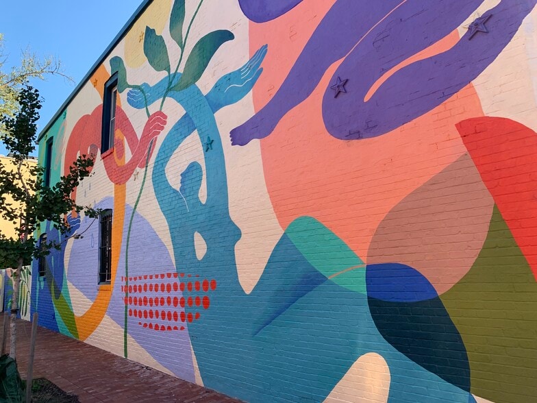 Beautiful mural by DC's Rose Jaffe - 2241 12th Plz NW