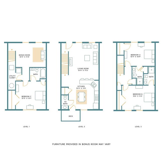 3BR/3.5BA - Unfurnished - C - State College Collective on Oakwood
