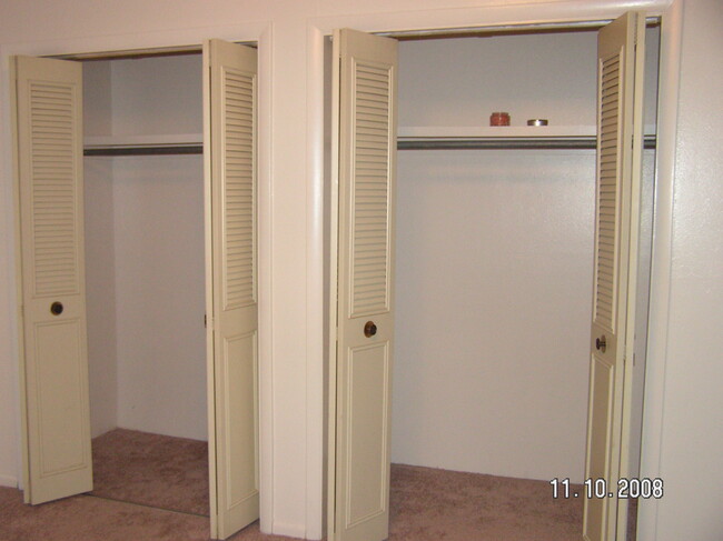 Double oversized closet in Primary bedroomBoth bedrooms - 1360 E Poplar St