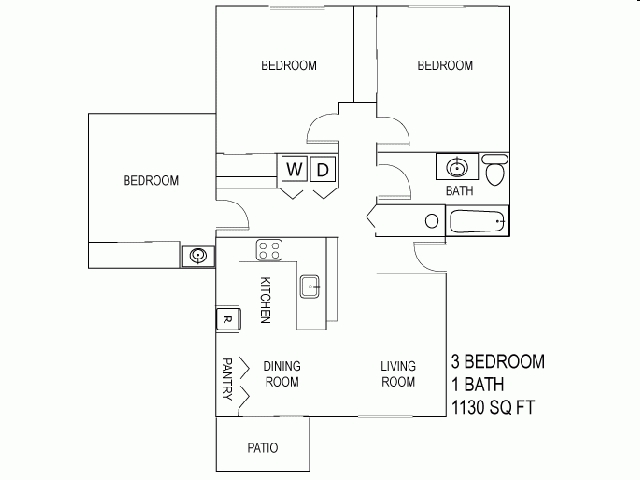 3BR/1BA - Fairview Oaks Woods