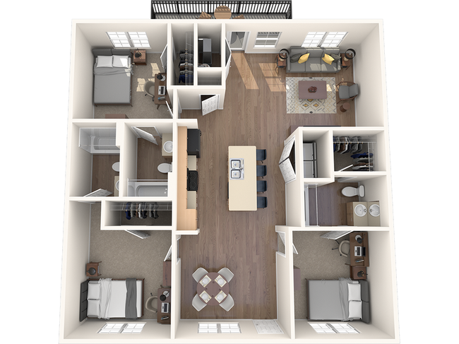 3 Bedroom Flat - Wildwood Baton Rouge