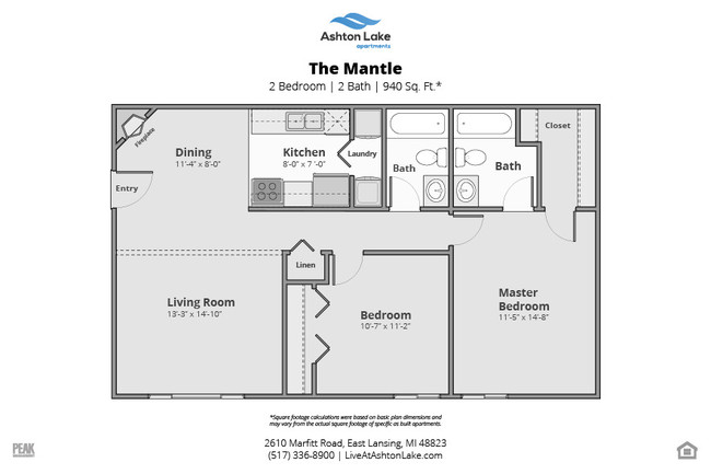 Floorplan - Ashton Lake Apartments