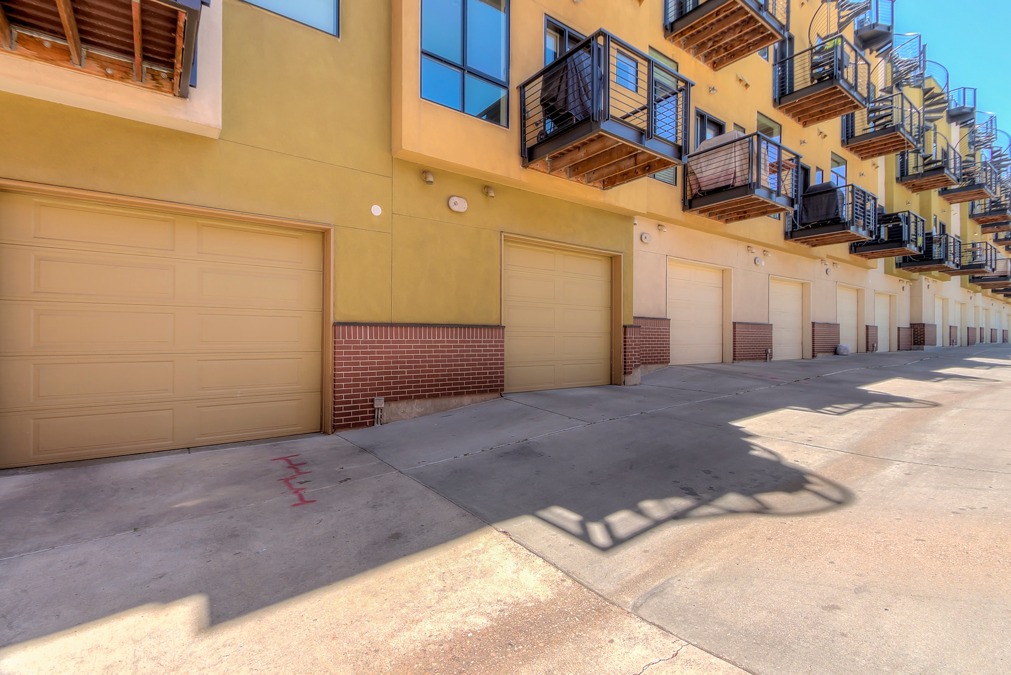Garage and 1st Balcony. - 2345 Walnut Street Unit 17