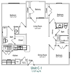 Unit C-1 - Pine Crest Apartments