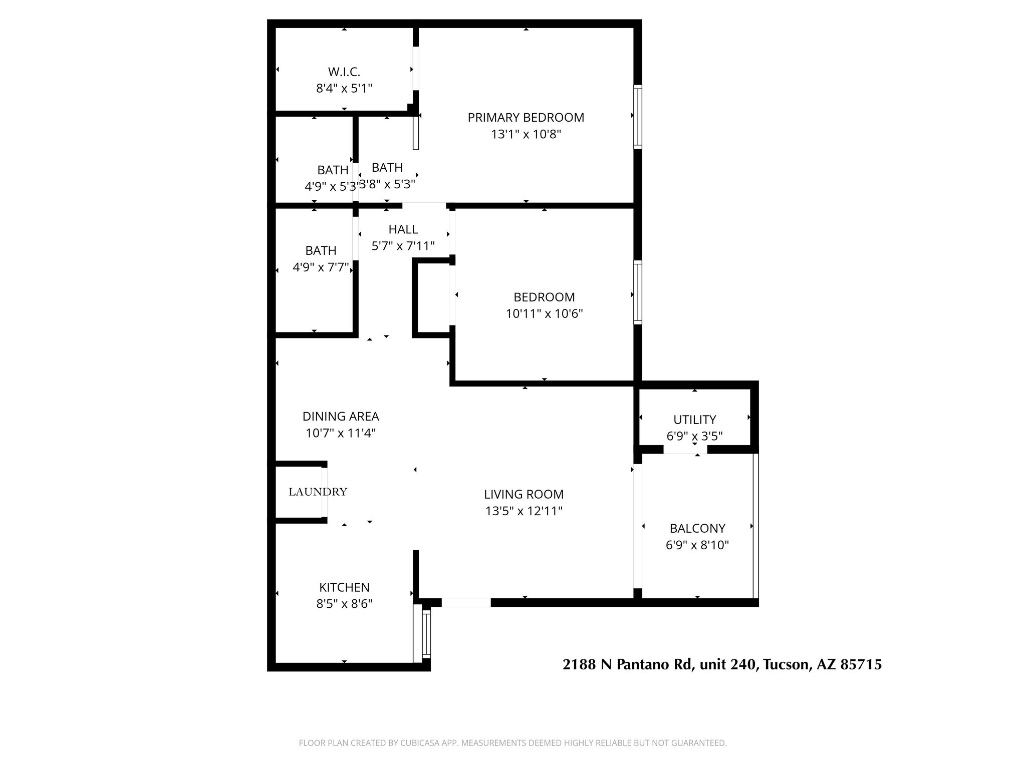 Floor plan, #240 - 2188 N Pantano Rd