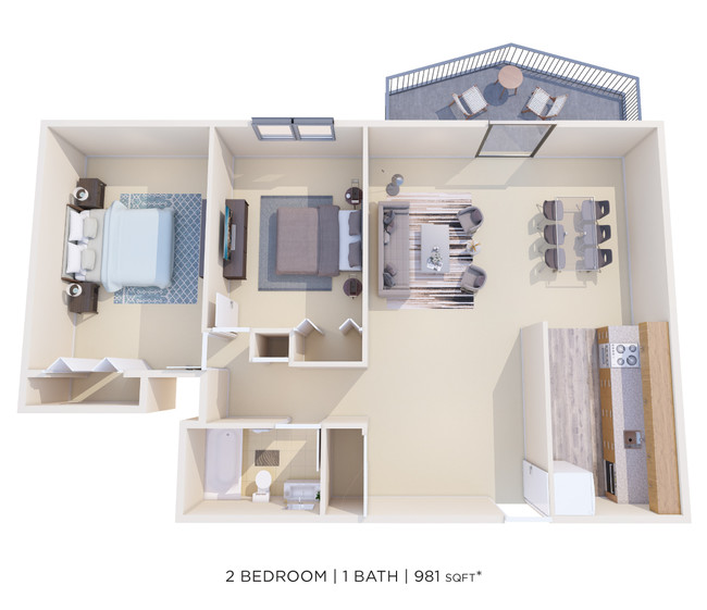 Floorplan - Lexington House Apartment Homes