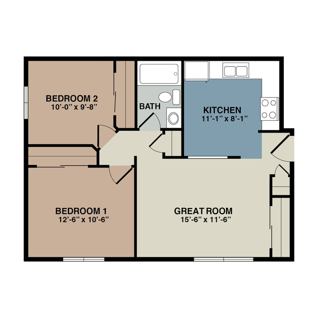 Floorplan - Canyon Estates Apartments