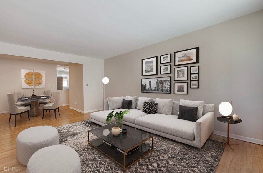 Living, dining( no furniture) - 6970 N Ashland Ave