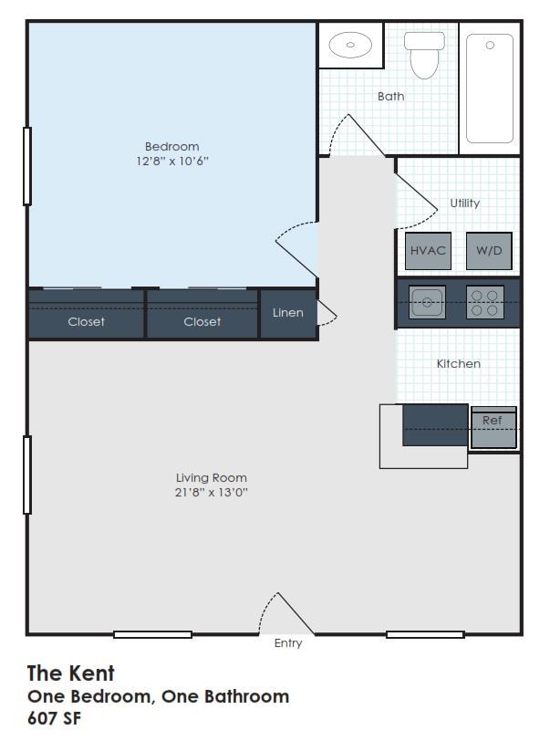 Floorplan - Oak Forest Townhomes & Apartments