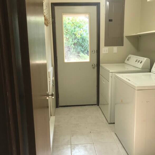 7836 laundry and door to back yard - 7834 Custer Rd W