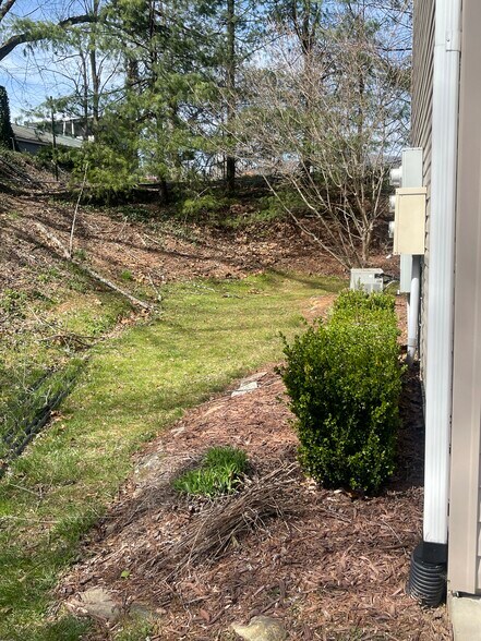 End Unit Area around to rear patio - 119 Creekside Dr