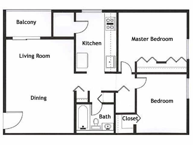 2BR/1BA - Washington Apartments