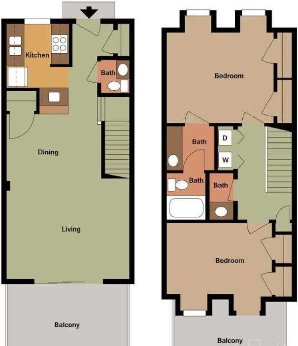 Floorplan - Dewberry Downs Townhomes