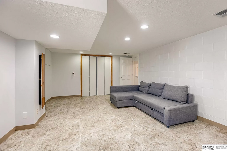 Bedroom/entertainment room in basement - 2634 S 15th St