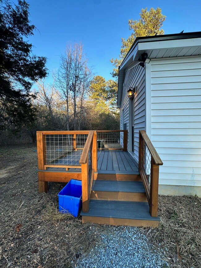 New porch at front door - 4804 Friends School Rd