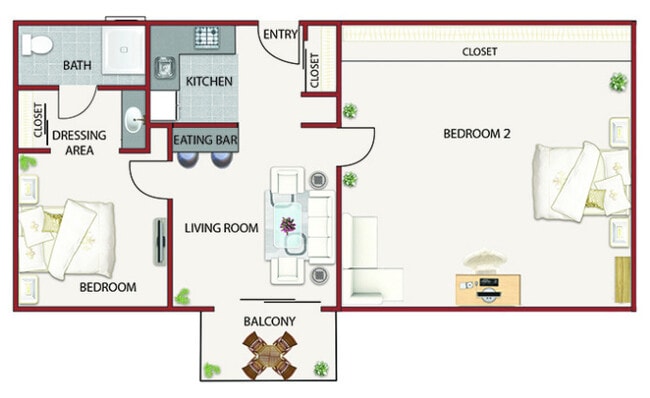Floorplan - Roseville Commons Senior Living