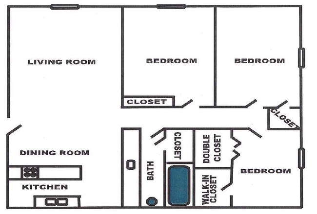 3BR/1BA - Briarcliff Apartments