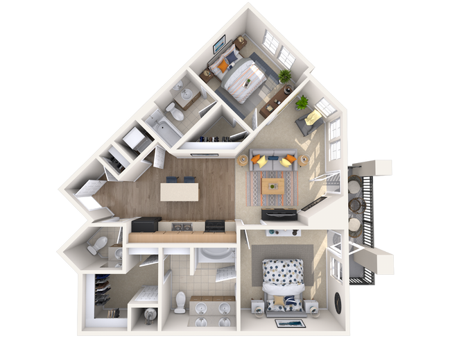 Floorplan - Lake Vista Apartments