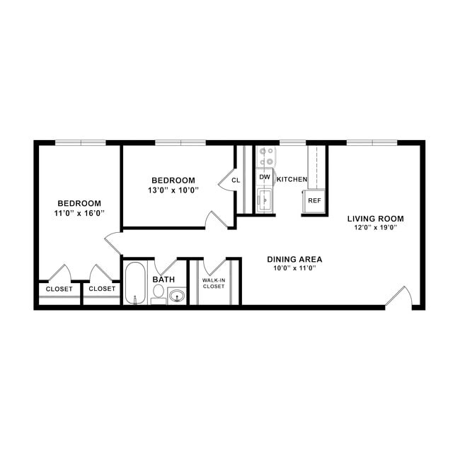 Floorplan - Overlook Apartments