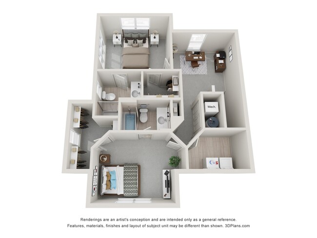 Floorplan - The Strand at Beulah Townhomes