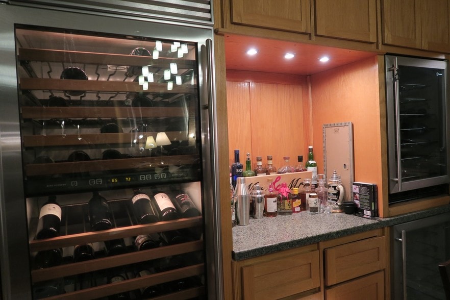 Subzero wine refrigerator and bar - 801 S Wells St