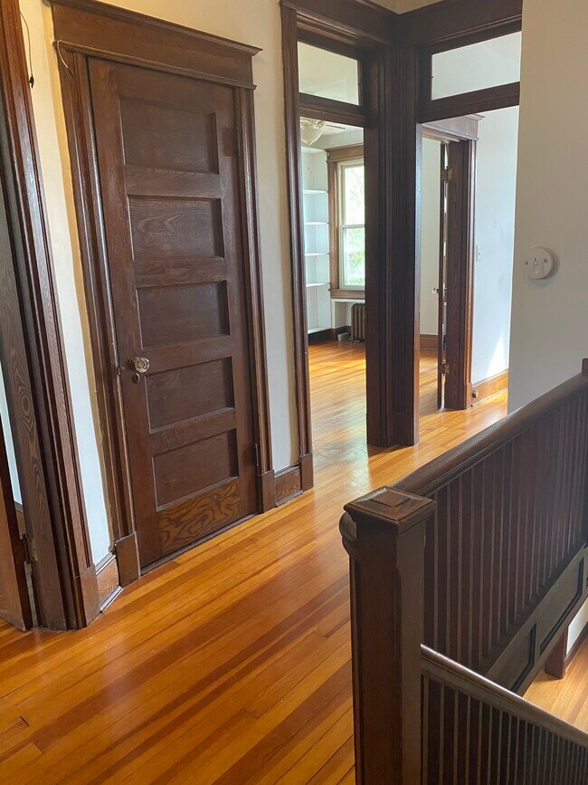 Upstairs hall to bedrooms - 4206 New Hampshire Ave NW