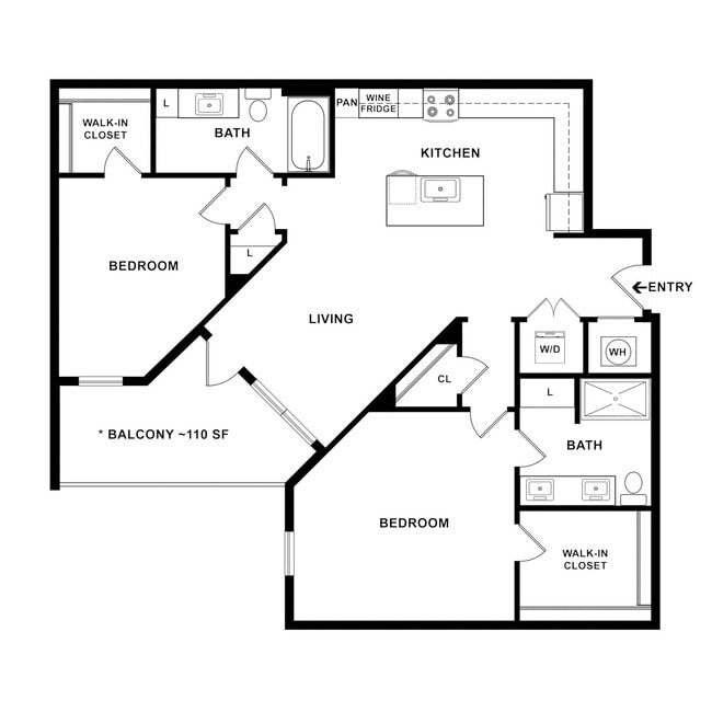 Floorplan - FIFTEEN51 Apartments of Lexington