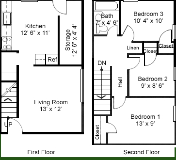 3BR/1BA - Greentree Apartments