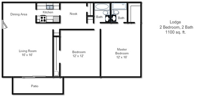 Floorplan - The Lodge Apartments