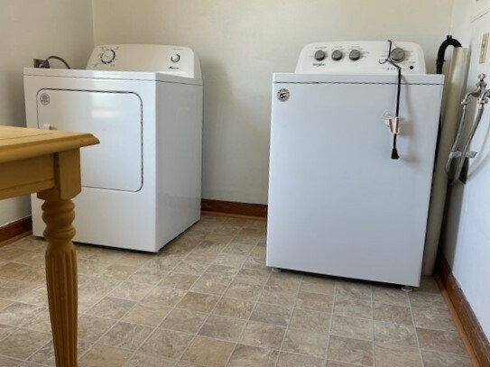 Laundry room with full size washer and dryer. - 101B N Mill St